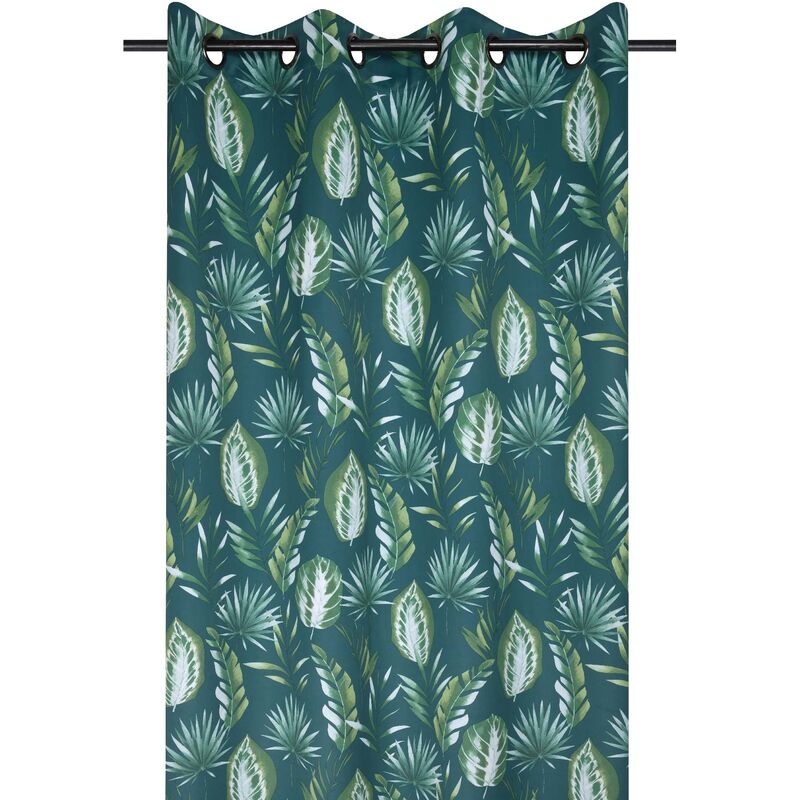 Rideau occultant au style nature Vert 140x260 cm
