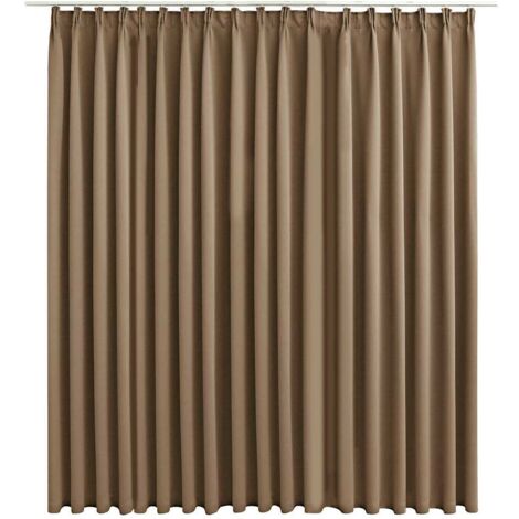 Rideau occultant avec crochets Taupe 290x245 cm CFW90354