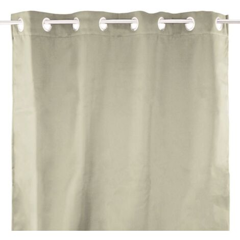 Rideau occultant beige 140x250 cm – Assombrissement optimal – Intimité garantie – Pour pièces de vie – Thedecofactory