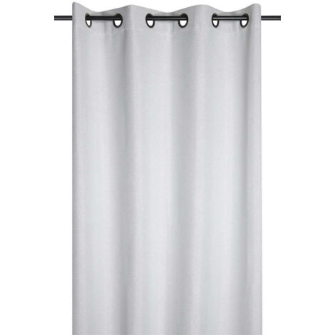 Rideau occultant  -  - Effet tweed Ecru 140x260 cm