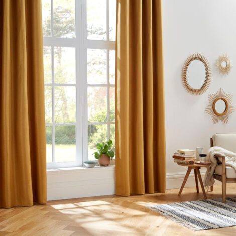 Rideau Occultant "Elena" 140x260cm Ocre
