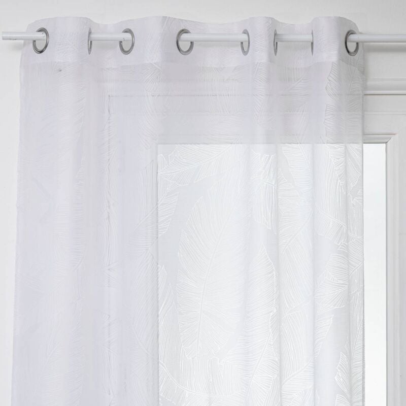 Voilage Devo blanc 140x240cm Atmosphera créateur d'intérieur