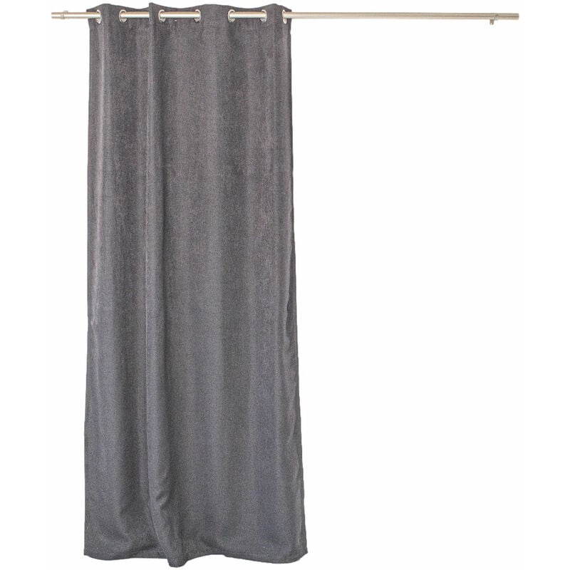 Rideau occultant floppy 140 x 240 cm coloris anthracite