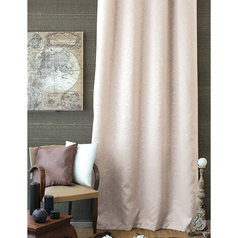 Rideau occultant frappé 140 x 240 cm ARABESQUE coloris IVOIRE