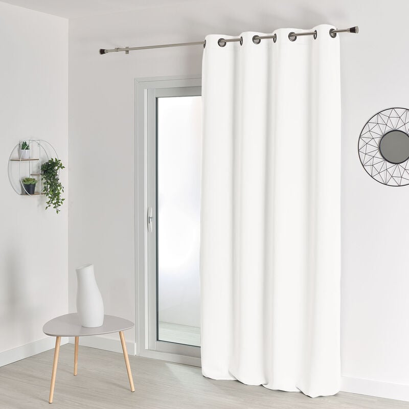Rideau occultant ignifugé non feu M1 Blanc 140x260 cm