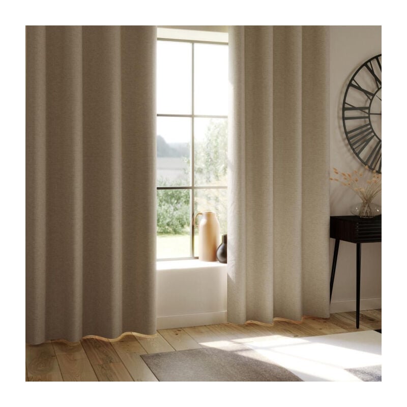 Rideau Occultant à Œillets 'Total' 140x260cm Lin
