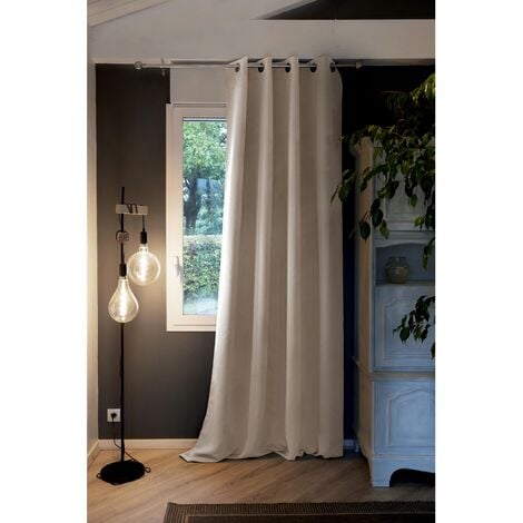 INTEX DECO occultant isolant phonique + polaire 140 x 280 cm Inuit Naturel pampa