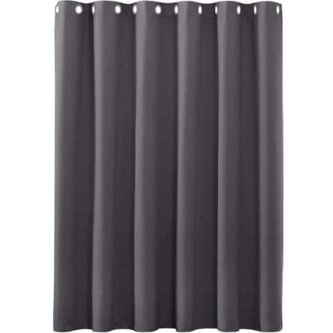 Rideau Occultant Lot de 1, 132 x 160 cm Doux et Esthétiques Rideaux Occultant pour Salon et Chambre Décoration Maison  Lavable pour Chambre Salon, Gris Foncé