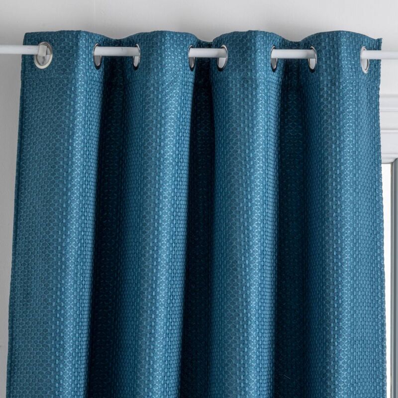 Rideau occultant Mattone bleu canard 140x260cm Atmosphera créateur d'intérieur
