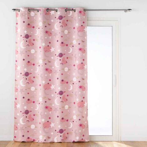 Rideau Occultant Moonlight 140x260cm Rose