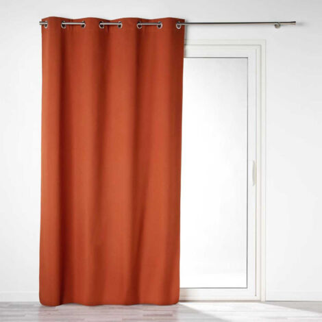 Rideau Occultant "Obscure" 140x260cm Terracotta