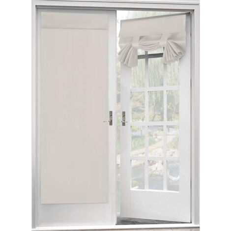 Rideau Occultant Pour Porte-Fenêtre - Isolant Thermique - 26 x 68 Pouces - Rouge Bordeaux - 1 Panneau