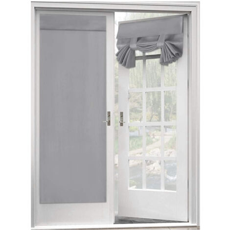 Rideau Occultant Pour Porte-Fenêtre - Rideau Thermique Occultant Pour Porte Vitree 26 x 68 Pouces Burgundy 1 Pièce