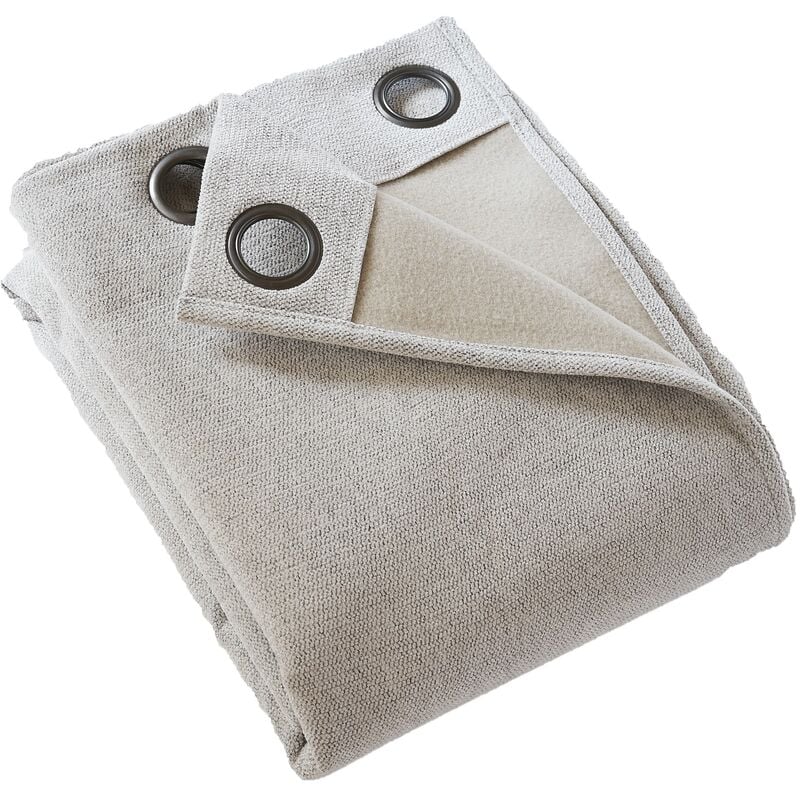 Rideau occultant thermique 140 x 180 cm Bjorn beige