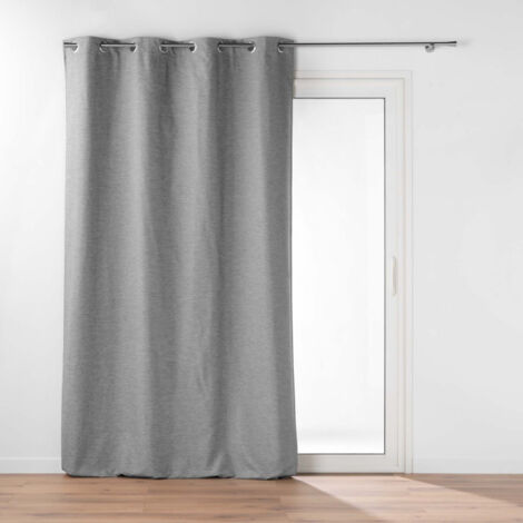 Rideau Occultant Thermique "Coverline" 140x260cm Anthracite