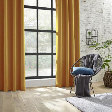 Rideau Occultant "Topa" 140x260cm Ocre