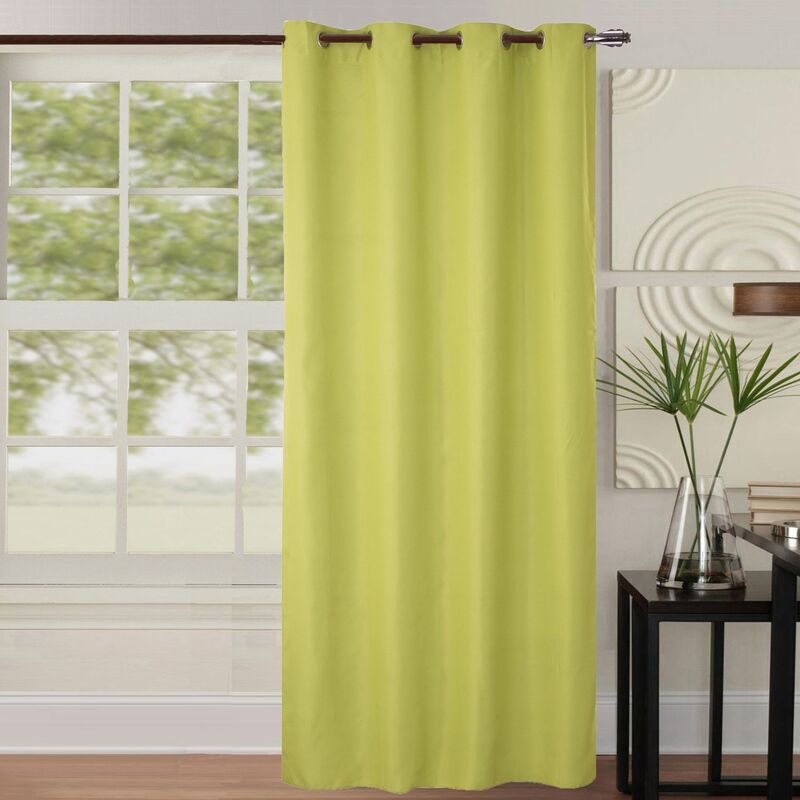 Rideau occultant uni coloré Vert clair 140x260 cm