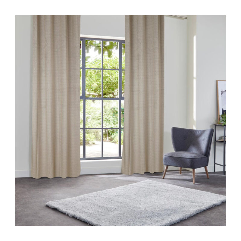 Rideau Occultant "Yupi" 135x260cm Beige Lin