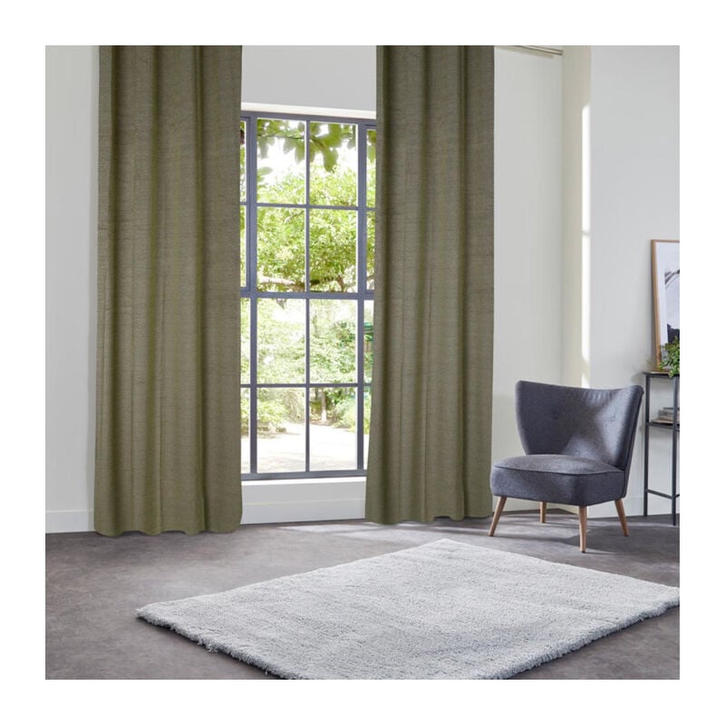 Rideau Occultant 'Yupi' 135x260cm Vert Kaki