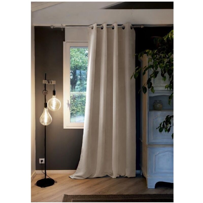 Rideau opacifiant thermique 140 x 280 cm Inuit Beige