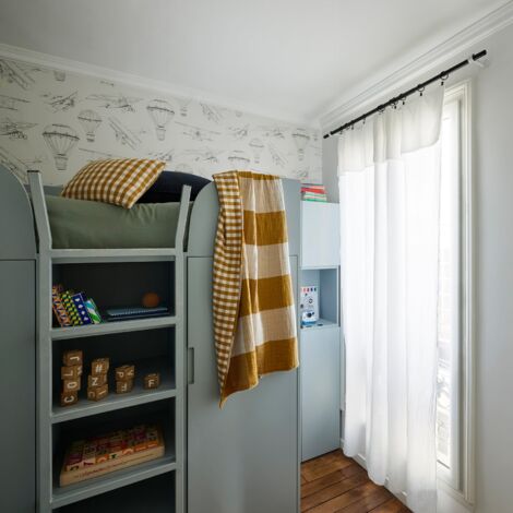 Rideau panneau 145x280 cm MADURA - Blanc - LOU