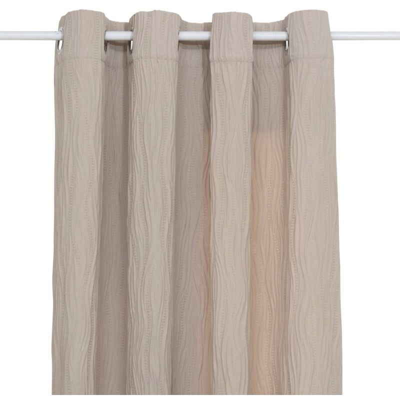 Rideau plissé Maely lin 135x260cm Atmosphera créateur d'intérieur