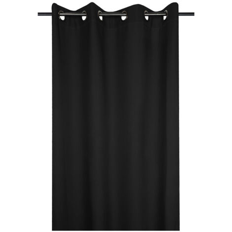 Rideau Polaire Nelson Noir 135x240cm - Stof