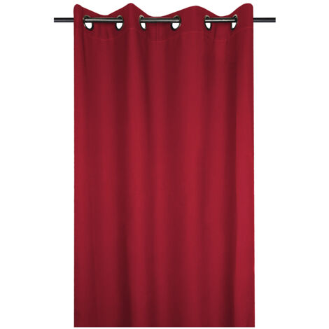 Rideau Polaire Nelson Rouge 135x240cm - Stof