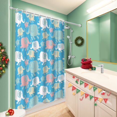 Rideau polyester pour douche 180x180 avec motif rideau étanche pour dans une salle de bain design