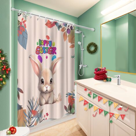 Rideau polyester pour douche 180x180 fluide voile de douche pour une colocation