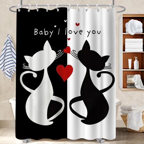 Rideau polyester pour douche 180x180 montage sans perçage séparation douche pour rafraîchir sa salle de bain