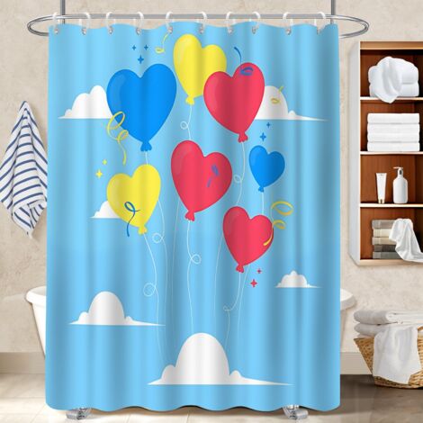 Rideau polyester pour douche 180x180 naturel séparation douche pour baignoire d’angle