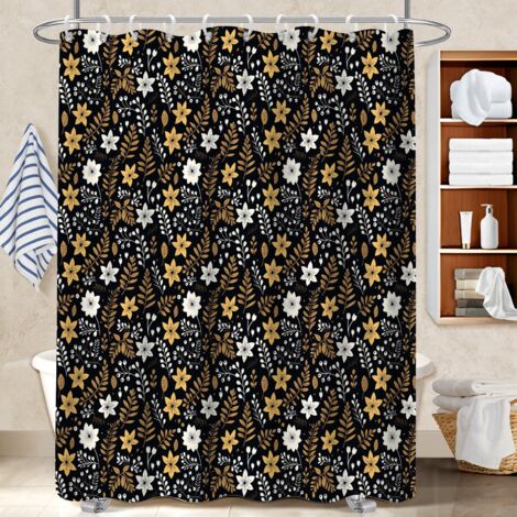 Rideau polyester pour douche 180x180 original bâche polyester douche pour une déco d’hiver réconfortante