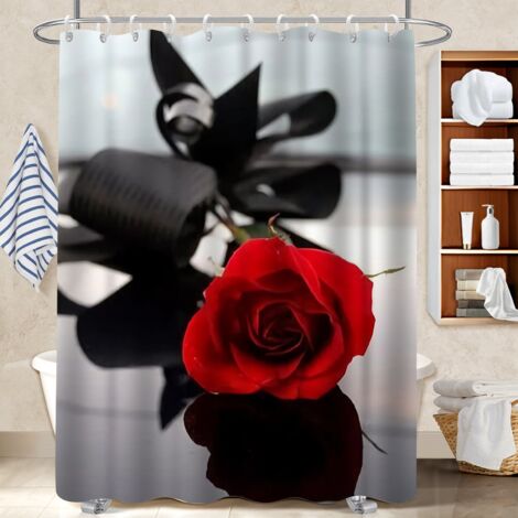 Rideau polyester pour douche 180x180 poids lesté bâche polyester douche pour solution pour angle difficile