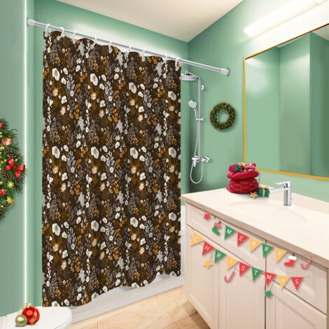 Rideau polyester pour douche 180x180 poids lesté rideau séchage rapide pour les amateurs de déco