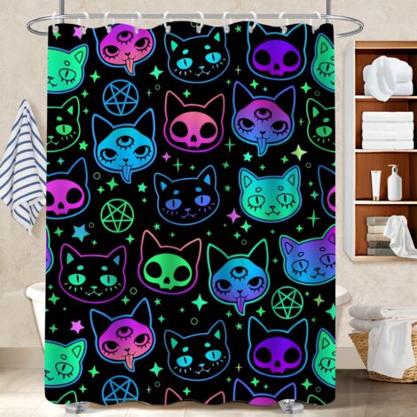Rideau polyester pour douche 180x180 tissu respirant rideau étanche pour votre chalet à la montagne