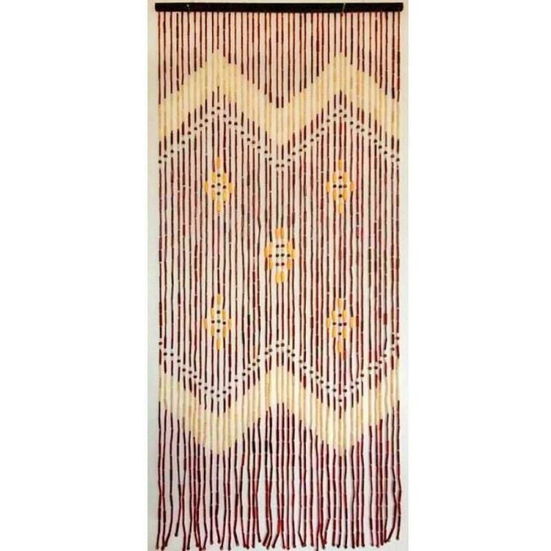 Rideau de porte 42 lanières de bambou 90x200 cm.