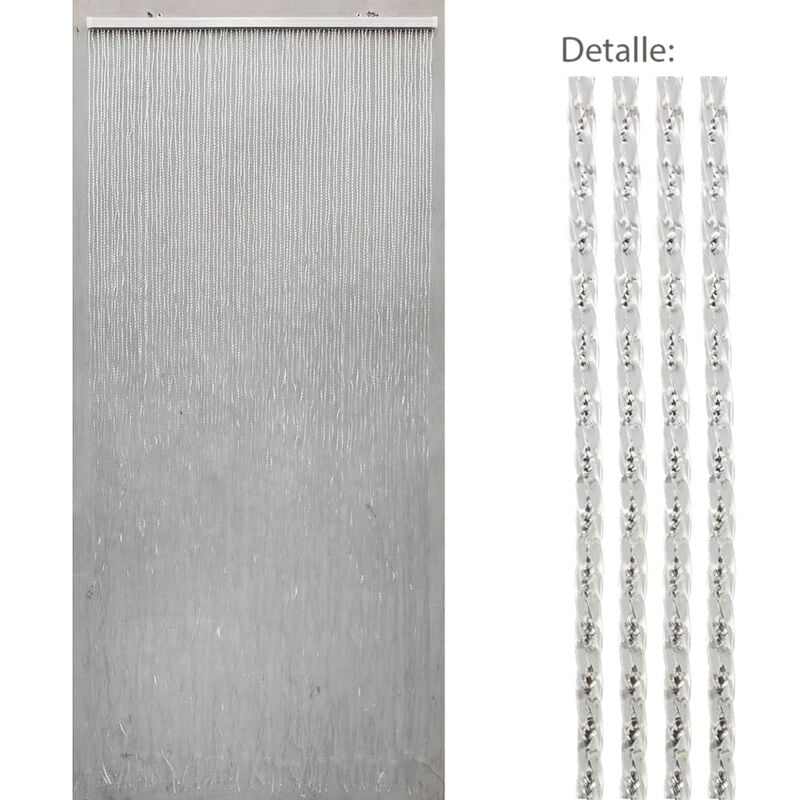 Rideau porte 90 bandes pvc 90 x 200 cm.