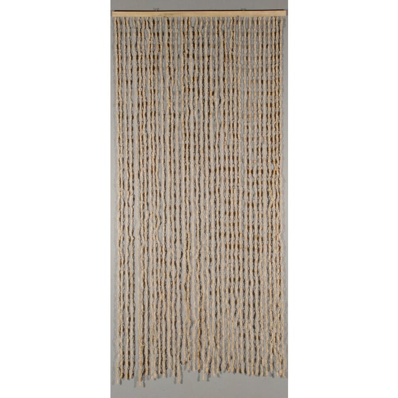 Rideau portière Maïs Nuage blanc 90 x200 cm beige