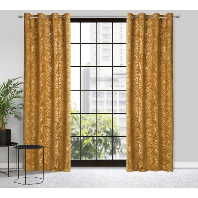 Rideau Prêt Livia 140 X 250 Cm Doré