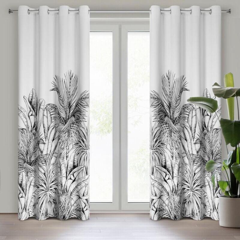 Rideau Prêt Nerina 140 X 250 Cm Blanc