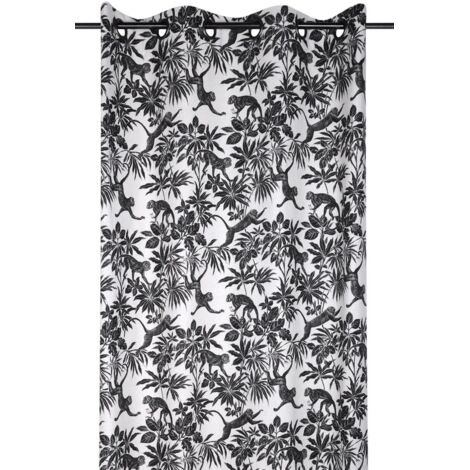 RIDEAU SAPAJOU NOIR 135X250 cm