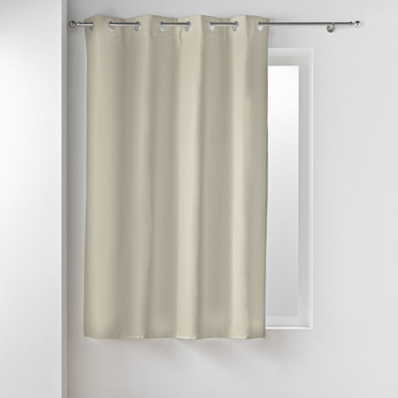 Douceur D'intérieur - Rideau a oeillets 135 x 180 cm isolantthermique microfibre Micropolar Lin Douceur D'intérieur - Rideau a oeillets 135 x 180 cm isolantthermique microfibre Micropolar Lin
