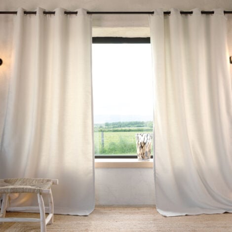 Rideau tamisant bouclette Ecru 140x260 cm