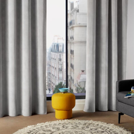 Rideau Tamisant "Lilou" 140x260cm Gris