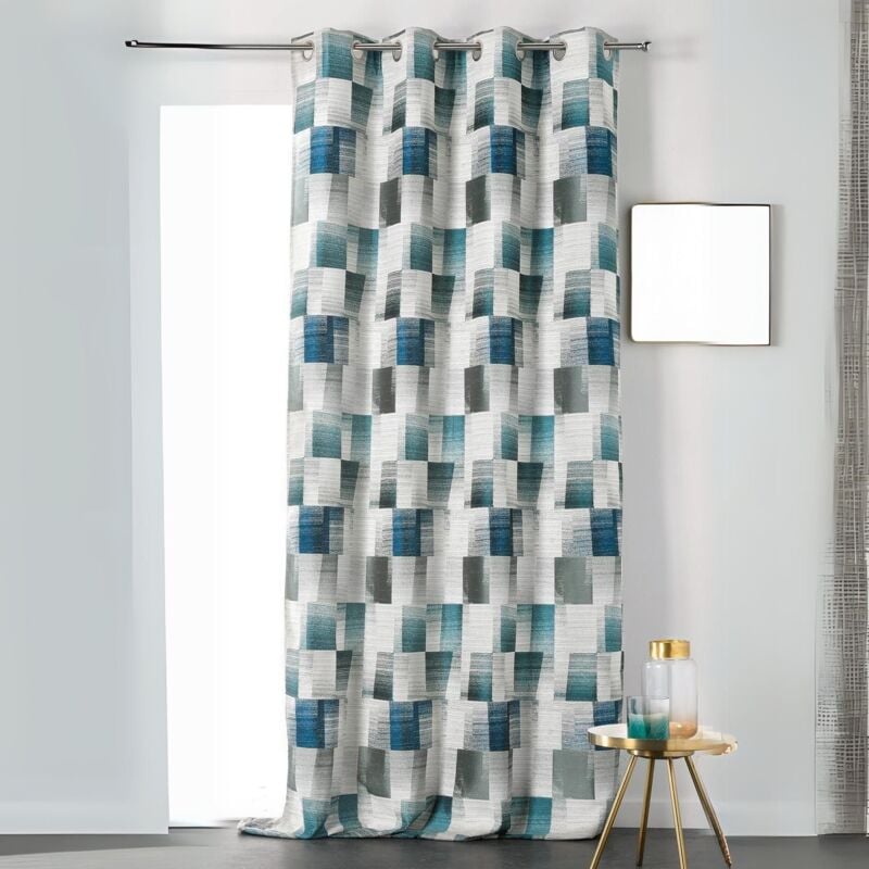 Rideau tamisant Ottawa Bleu 135x285 cm