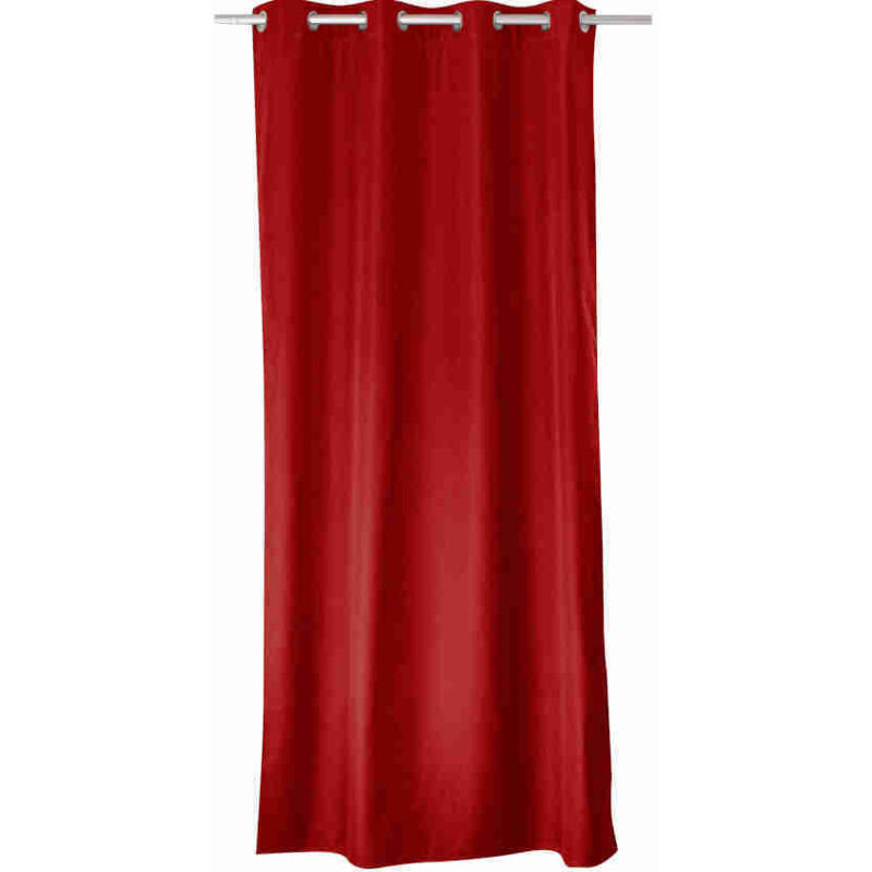 Rideau thermique doublé polaire 140x180cm - 140x180cm - Rouge