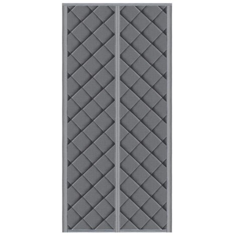 Rideau Thermique Isolant Anti Froid 80x210cm, Rideau Thermique Isolant Anti Froid et Chaleur, Rideau de Porte, sans Perçage