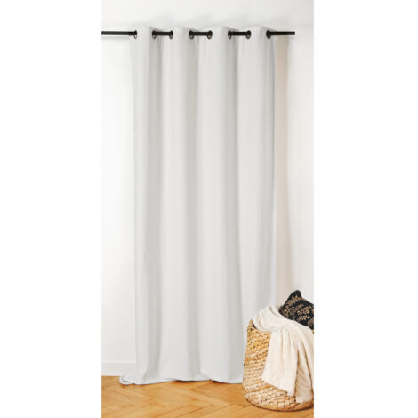 Rideau thermique isolant et obscurcissant 140x260cm "Inuit" - 140x260cm - Blanc