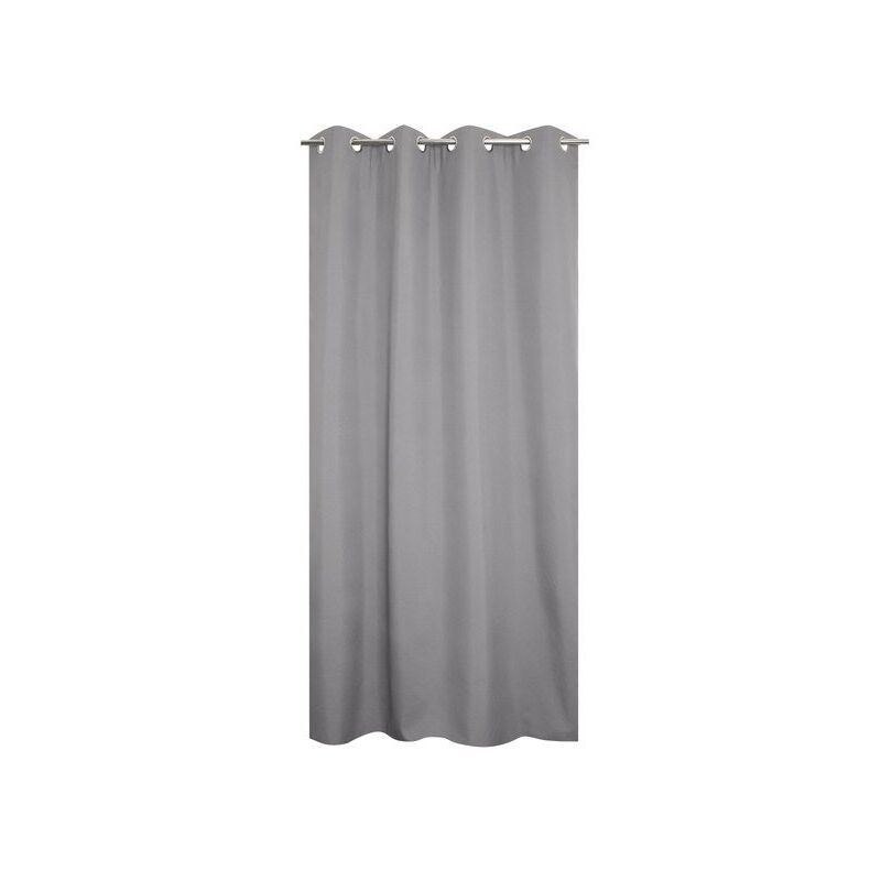 Rideau thermique, stop froid plus, l.135 x H.240 cm, gris clair